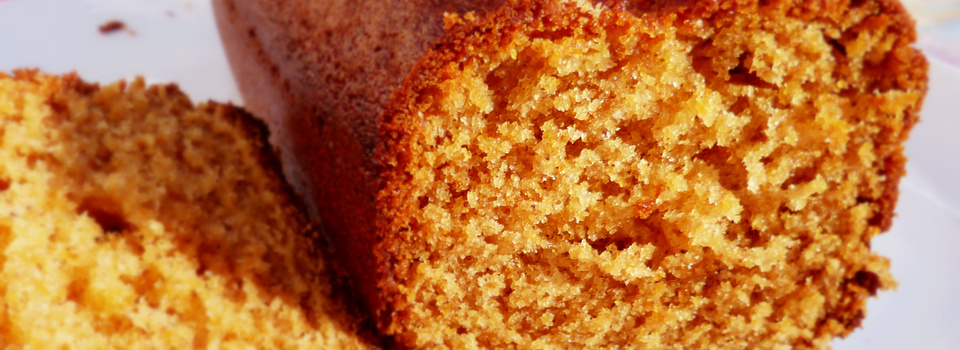 Cake à l'orange, miel et épices...